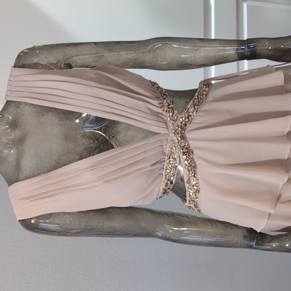 BCBG Maxazria Thassia Elegant Lined Layered Evening Gown Size 10 Nwt ❤️ - Picture 3 of 13